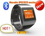 New Product Cms50k Wearable SpO2/ECG Monitor Wireless Bluetooth Smart Watch Calorie Monitor