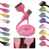 LED Light Smile Face USB Cable for iPhone 4
