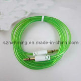 3.5mm Male to Male Round Transparent Audio Cable