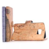 G9200 PU Leather Case for Samsung Galaxy S6 with Map Design Cover for S6