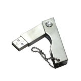 Metal Swivel USB Flash Drive. Keychain USB Flash Drive