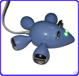 4 Port Small Mouse USB2.0 HUB for PC Laptop