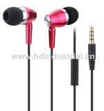 Fashion Bass Metal Mobile Earphones with Microphone (HD-ME011)