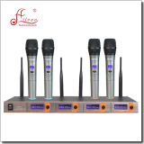 Professional Handheld FM UHF Mic Wireless Microphone (AL-5520UML)