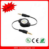 Factory Price 3.5mm Jack Retractable Audio Cable