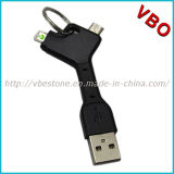 Novelty 2 in 1 Keychain USB Charging Cable for iPhone, Samsung