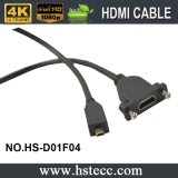 20 Meters Micro HDMI Male to Female Panel Mount Cable