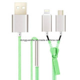 2 in 1 Green Color USB Data Cable (RHE-A4-035)