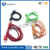 High Quality Fabric Braided Micro USB Cable for Mobile Phone