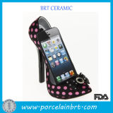Pink DOT High-Heeled Shoe Mobile Phone Holder