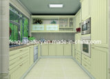 White Modern Wooden Kitchen Furnitures (AGK-011)