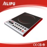 Red Housing Induction Cooker, Induction Cooktop with Push Button Control