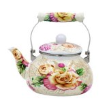 2.5L New Products Porcelain Handle Enamel Teapot