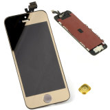 Electronic Gold LCD Display with Touch Screen Assembly for iPhone 5