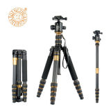 Q666C Professional Carbon Fiber Digital and SLR Camera Tripod Portable Telescope Video Camera Tripod with Panoramic Head