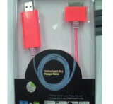 Mobile Phone USB Cable with Flashing Light