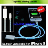 EL Flash Light 8pin Cable for iPhone 5 5s 5c