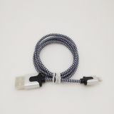 Nylon Fabric Braided USB Data Cable for iPhone5