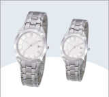Stainless Steel Couple Watch, Quartz Watch (15166)