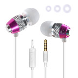 Wholesale Metal Mobile Phone Earphone with Microphone