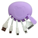 Portable and Retractable 5 in 1 Pocket USB Cable