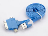 New Coloful Noodle 3 in 1 TPE Charging and Sync Data USB Cable for Mobile Phone