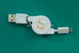 Retractable Lightning 8pin USB Cable for iPhone 5 5s iPad 4 iPad Mini