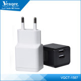 Portable Dual USB Mobile Phone RoHS Charger with High_Power Output