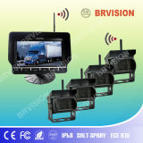 7 Inch Digital Color Rearview Camera System with Quad Monitor