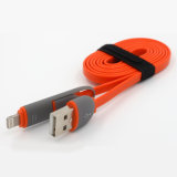 2 in 1 Colorful Micro USB Cable for iPhone and Smart Phones
