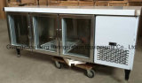 Hot Sale 3 Glass Doors Prep Table Refrigerator with Ce