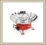 Portable Collapsible Outdoor Windproof Camping Stove Butane Propane Burner for Gas Canisters with Threaded