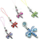 Mobile Phone Strap with Rhinestone Decoratived Charm (AMPC1301)