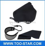 Triangle Shockproof Soft Neoprene Camera Bag with Handstrap and Cleaning Cloth for Samsung Nx3000 Camera 20-50mm Lens