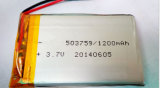 Best Price 3.7V 1200mAh Li-Polymer Battery 503759 for MP4 Player