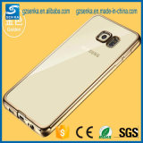 Metal Electroplating Technology Soft Silicone Skin Transparent TPU Mobile Cover for Samsung Galaxy S4