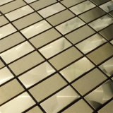 300X300mm Gold Color Metalic Mosaic Tile / Wall Decoration