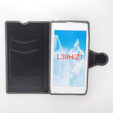 Mobile Phone Leather Case for Sony L39h/D6903/Z1