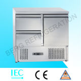 Stainless Steel 2 Door Commercial Undercounter Refrigerator