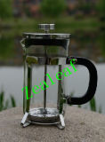(ZL0135) PP Handle Stainless Steel Glass French Press Coffee Maker