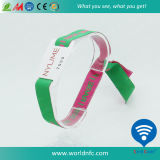 Colorful Disposable Printed Woven Band RFID Bracelet
