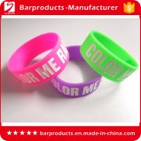 Custom No Minimum 1 Inch Silicone Wristbands