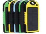 Fashional Waterproof Solar Mobile Phone Charger 5000mAh with Full Capacity