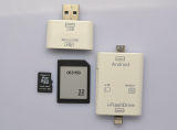 I-Flash Drive Device External SD TF Memory Card Reader OTG Adapter for iPhone 5 5s 5c 6 Plus iPad PC Andriod Phone