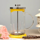 Glass and Stainless Steel French Press Coffee Pot
