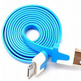 1m 6 Pin Flat Noodle Cable for iPhone 4 4s