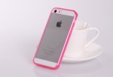 Transparent TPU Acrylic Back Cell Mobile Phone Case for iPhone 5 / 5s