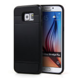 High Quality Mobile Cell Phone Case with Card Holder for Samsung S6 Edge