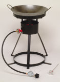 Porable Outdoor Cooking Stove with Wok and Turner