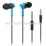 Popular Gold Cell Phone Earphone with Mic and Handsfree (HD-ME001)